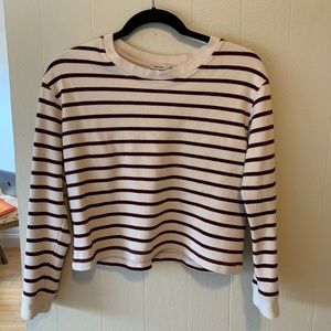 Cropped Stripe Sweater